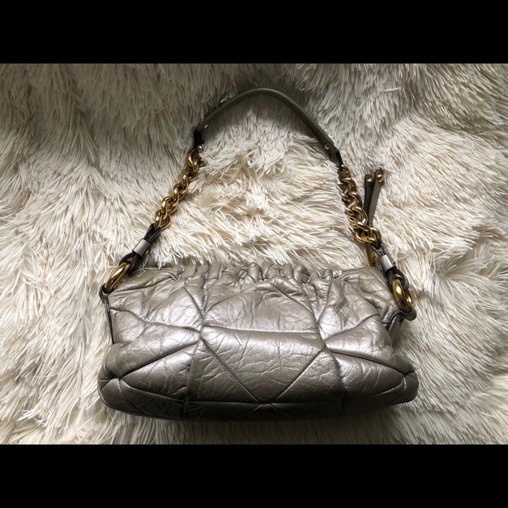 Marc Jacobs Silver Leather Patchwork Camilla Bag - image 3